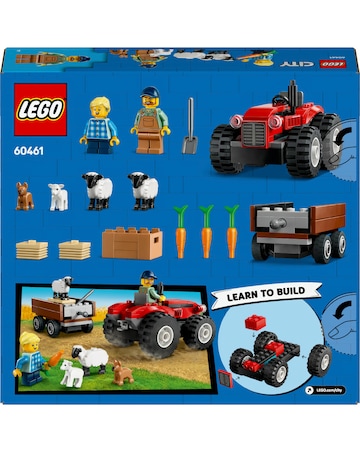LEGO City Red Farm Tractor with Trailer & Sheep Toys 60461