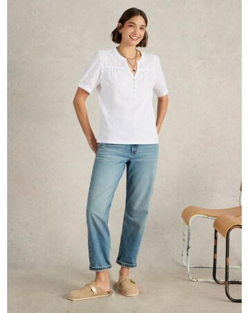 White Stuff Ellie Broderie Top