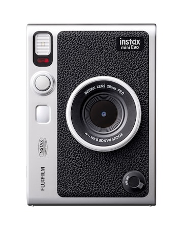 Fujifilm Instax Mini Evo Hybrid Instant Camera with 20 Shot Film Pack - Black
