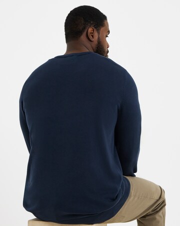 Cotton Crew Neck Knitted Jumper