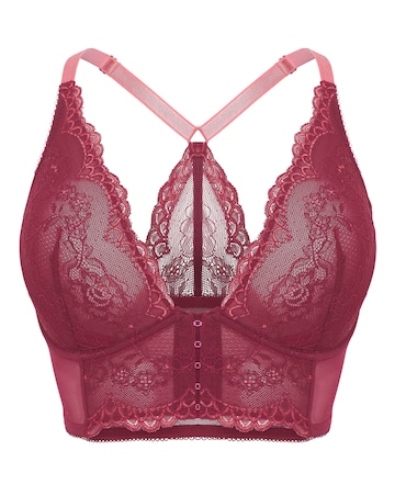 Gossard Superboost Lace Longline Bra Raspberry