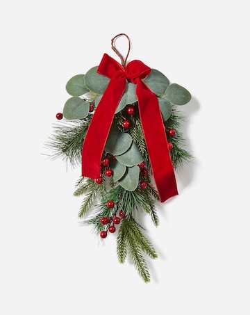 Frosted Red Berry Swag