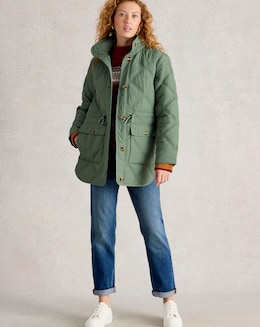 White Stuff Edie Quilted Coat