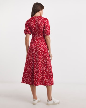 Soft Touch Jersey Wrap Midi Dress