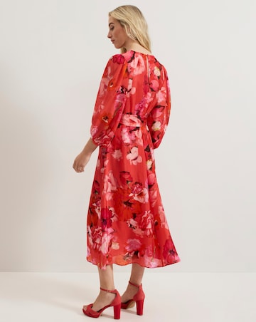 Phasse Eight Fedrica Floral Long Sleeve Midi Dress