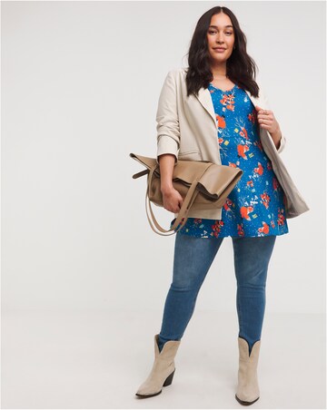 Joe Browns Fox Print Christmas Jersey Tunic