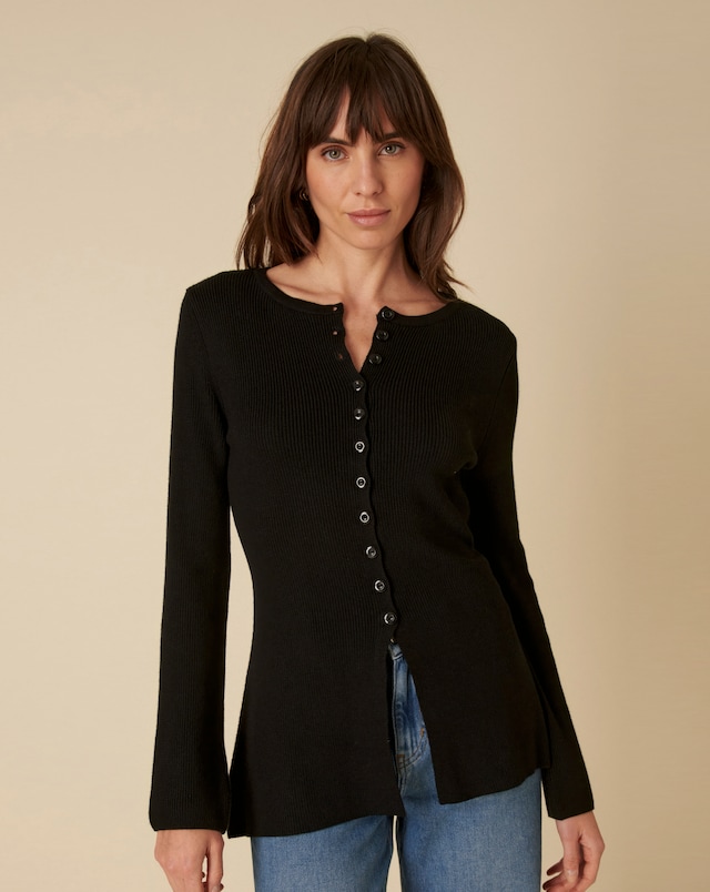 Nobody's Child Long Line Waisted Cardigan