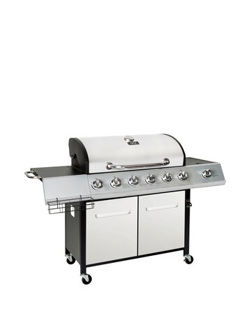 Charles Bentley 6 Burner Gas BBQ with Side Burner Bundle