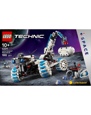 LEGO Technic Lunar Outpost Moon Rover Space Vehicle, STEM Toy 42211