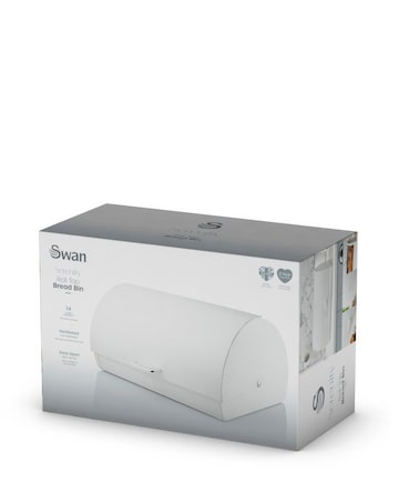 Swan Serenity Bread Bin White