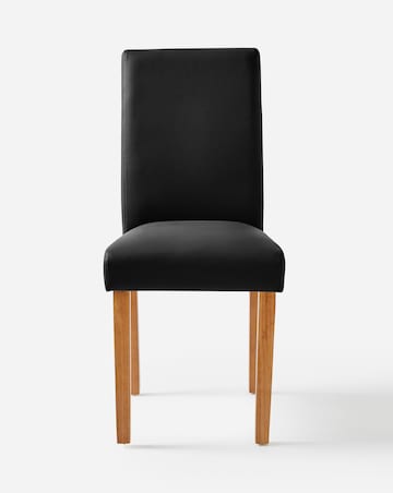 Ava Faux Leather Pair of Dining Chairs