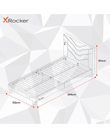 X Rocker Cerberus MKII Gaming Single Bed in a Box - Blue