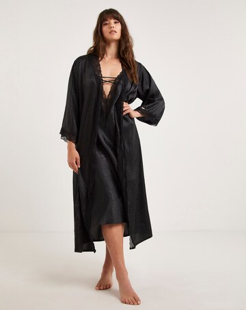 Figleaves Animal Jacquard Satin Chemise