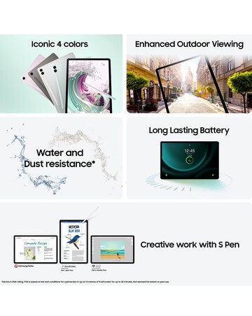 Samsung Galaxy Tab S9 FE 10.9in 128GB WiFi Tablet - Silver