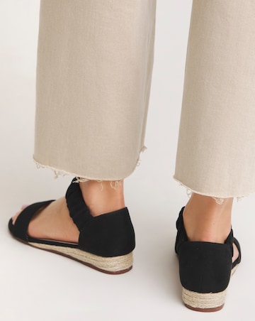 Candace Twin Strap Espadrille Sandals - Wide Fit (E)