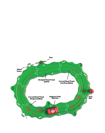 Peppa Pig Whizz-Around - Peppa's Little Red Car Set