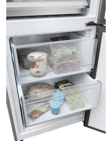 Haier Series 5 HDPW5620CNPD Wifi Connected 205cm 70/30 Fridge Freezer - Inox