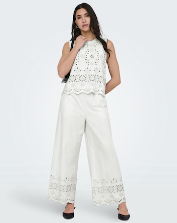 Jdy Marina Embroidered Ankle Trouser