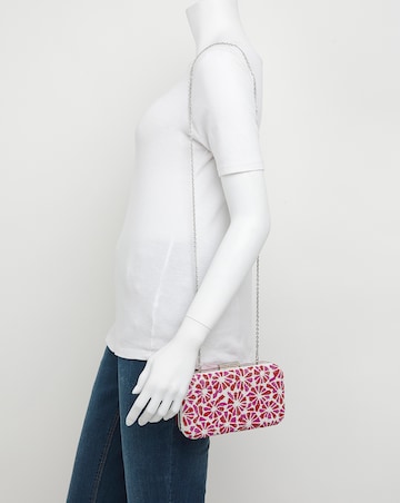 Joanna Hope Multi-Colour Floral Beaded Clutch Bag