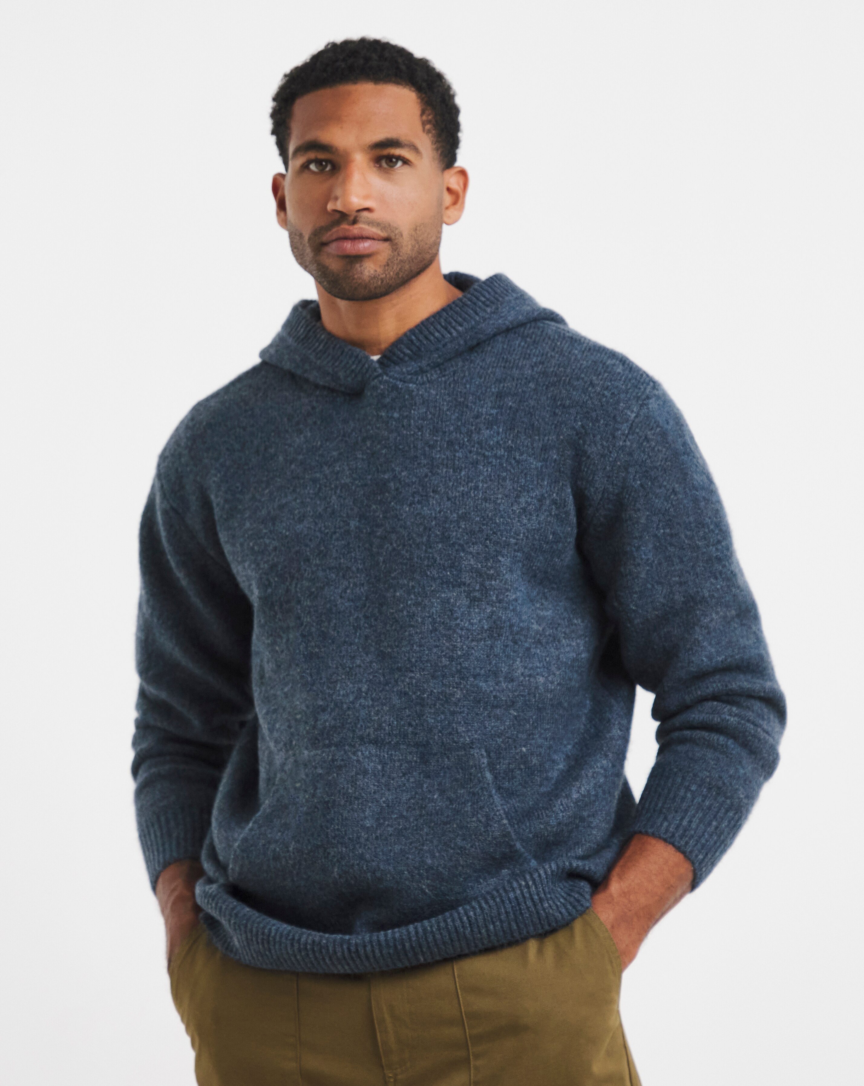 Relaxed Fit Soft Touch Knitted Hoodie