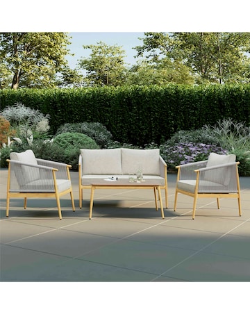 Charles Bentley Rope Weave Lounge Sofa Set