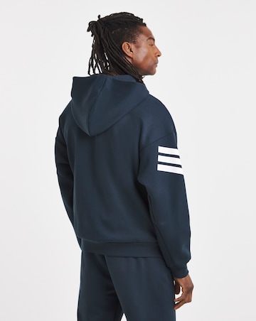 adidas Fleece 3 Stripe Full Zip Hoodie