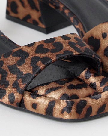 Amber Barely There Low Block Heel Sandals - Extra Wide Fit (EEE)