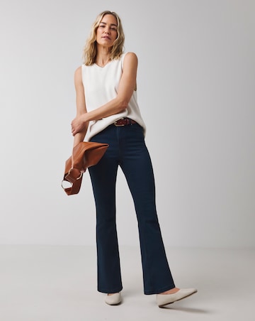 Indigo High Waist Super Soft Bootcut Jean