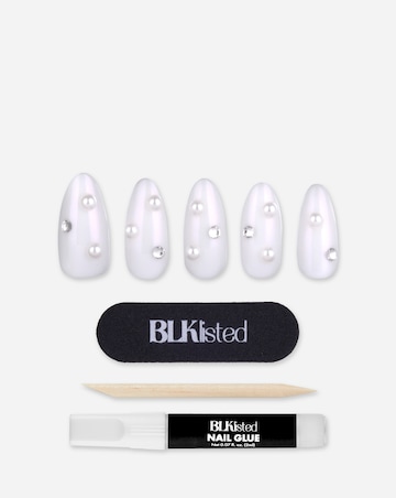 BLK Listed Instant Acrylic Nails, Iced Out