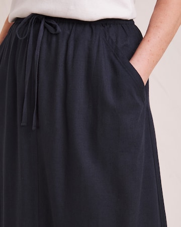 Julipa Linen Mix Midi Skirt