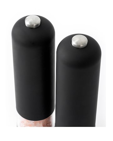 Salter Matte Black Electronic Mill Set