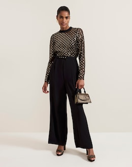 Phase Eight Amelia Sequin Bodice Jumpsuit