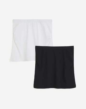 Black & White Jersey Bandeau Top