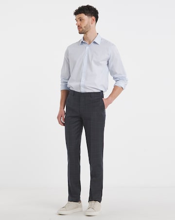 William Hunt Flannel Navy Suit Trouser