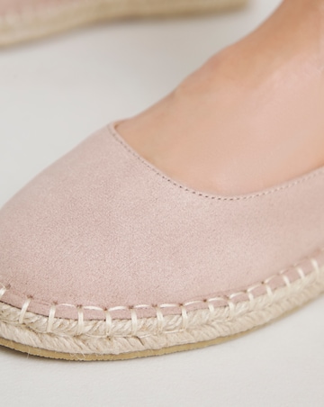 Simply Be Daphne Espadrille Ballerina With Ankle Strap - Extra Wide Fit (EEE)