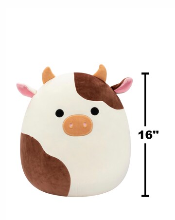 Squishmallows Large Plush 16in - Ronnie Cream and Brown Cow
