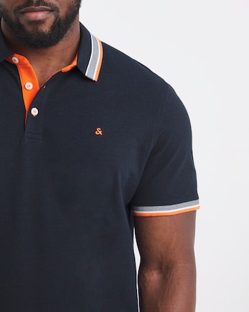 Jack & Jones Premium Paulos Tipped Polo - Navy