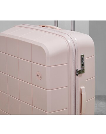 Rock Pixel Large Suitcase - Pastel Pink