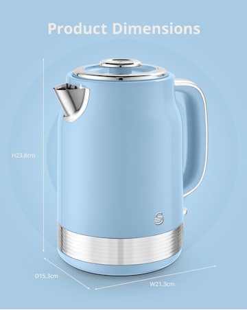 Swan Retro Revive Jug Kettle Blue