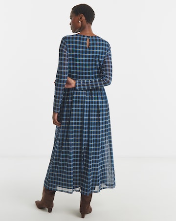 Mesh Long Sleeve Dress