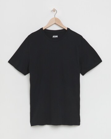 Pure Cotton Crew Neck T-Shirt- Black