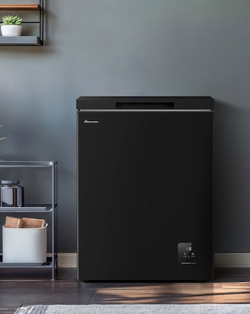 Fridgemaster MCF145EB 141L Freestanding Chest Freezer - Black - E Rated