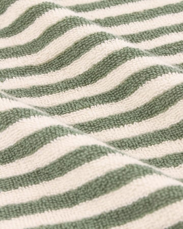 Yard Hebden Stripe Cotton Bathmat - Forest