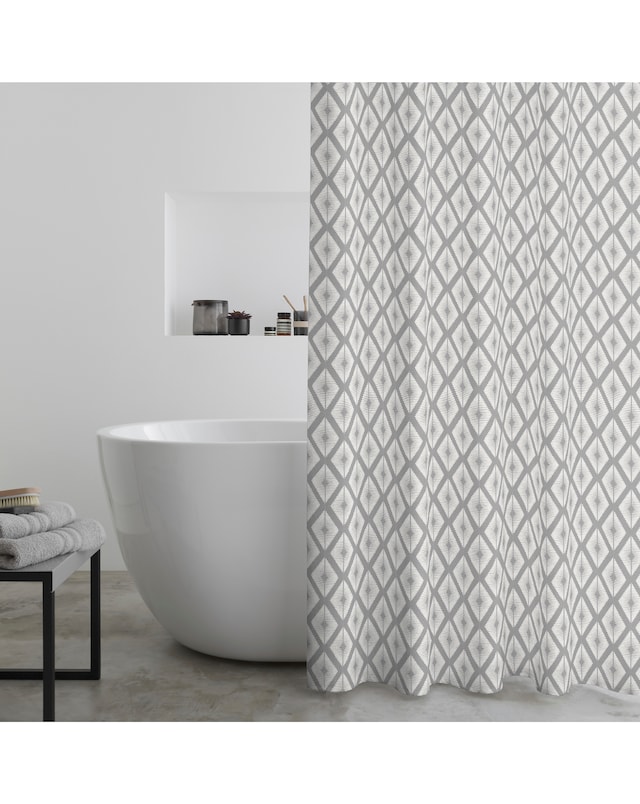 Catherine Lansfield Aztec Diamond Shower Curtain