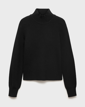 Mango High Neck Ribbed Sweater