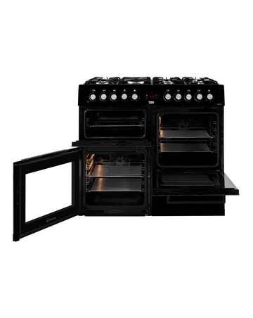 Beko KDVF100K 100cm Dual Fuel Range Cooker - Black