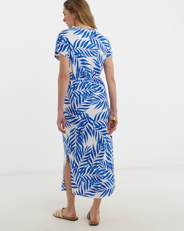 Jersey Tie Waist Midi T-Shirt Dress