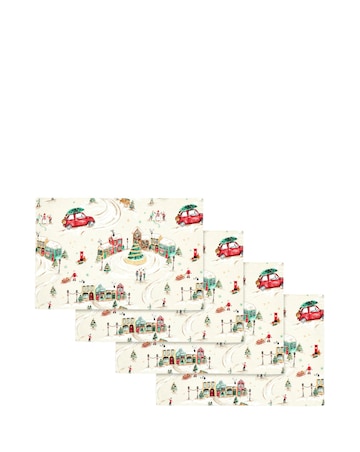 Christmas Town 4 Pack Placemats