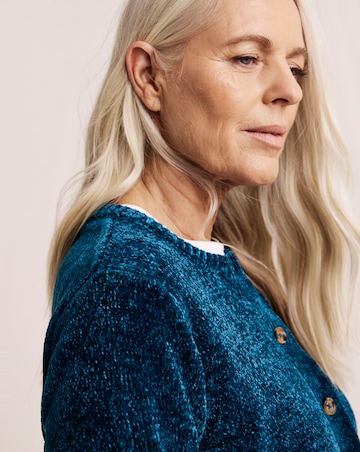 Julipa Chenille Button Down Cardigan