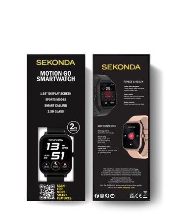 Sekonda Motion Go 45mm Smart Watch - Black